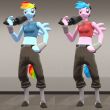 Rainbow Dash/Derpy Hooves/ Firefly/Scootaloo Scout Model by Kassgrein
