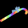 Rainbow Candy Cane Sucker